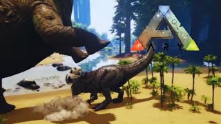 Giga Vs Titanosaurus  Ark The Island  S2  EP23 [upl. by Aerdnael]