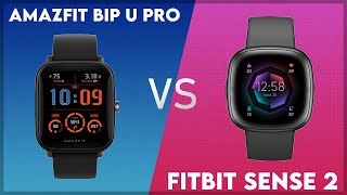 Amazfit Bip U Pro vs Fitbit Sense 2 Comparison [upl. by Irodim]