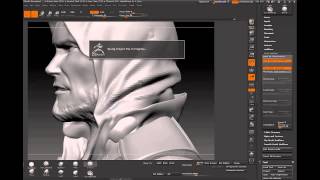 Zbrush cloth veil sculpting1 [upl. by Maloney]