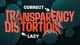 3 ways to create transparency distortion in After Effects [upl. by Sebbie612]