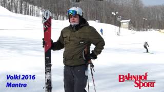 Volkl Mantra 2016 Ski Test wJason [upl. by Adlai321]