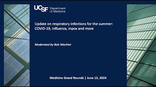 Update on respiratory infections for the summer COVID19 influenza mpox and more [upl. by Ahsinrac]