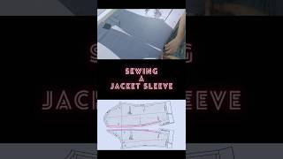 Sewing a Jacket Sleeve pdfsewingpattern sewingtips sewingtutorial [upl. by Felicle416]