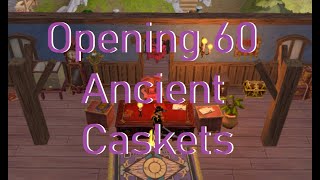 Runescape 3 Archaeology Opening 60 Ancient Caskets  Awesome Luck [upl. by Elwaine]