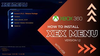 how to install xex menu 12 on xbox360 with USB [upl. by Reiko608]