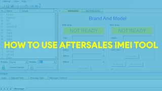 How To Use AfterSales IMEI Tool  romshillzz [upl. by Wendie]