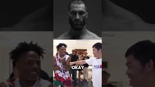 ishowspeed tested manny pacquiao punch “💀” ishowspeed mannypacquiao shortmemes [upl. by Neelear]