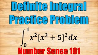 Definite Integral Practice Problem  Number Sense 101 [upl. by Irrabaj629]