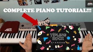 Tipling Rock  Staring Piano Tutorial [upl. by Atazroglam895]