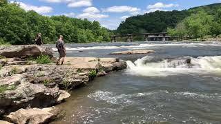 Falling into the River at Ohiopyle a Pennsylvania State Park a person could drown [upl. by Erdnaid]