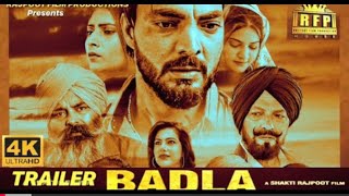 Badla Official Trailer Available On YouTube Punjabi Filmy News [upl. by Savadove392]