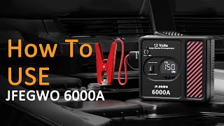 JFEWGO Jump Starter 6000A with a builtin Air Compressor keeps you safe on the road [upl. by Nessie]