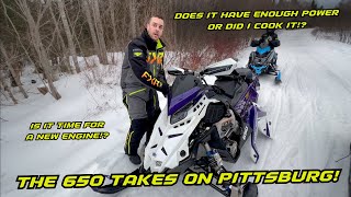 Ripping the 650 Build in Pittsburg with a Polaris squad Had some issues at the end of the ride [upl. by Shipley141]