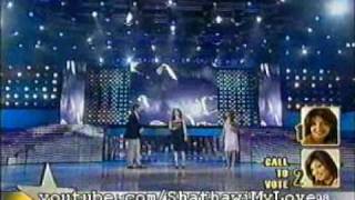 shatha hassoun prime 15 شذى حسون وكارلو يغنوا مع اليسا كرمالك [upl. by Salomi101]