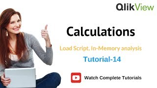 Creating Calculations using Functions in QlikView  Tutorials 14 [upl. by Wallford]