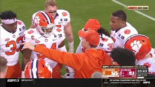 2019 CFP National Championship  Clemson vs Alabama Skycam [upl. by Horn914]