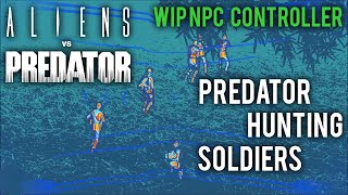 Predator Hunting Soldiers  WIP NPC Controller Demo  Garrys Mod [upl. by Myke]