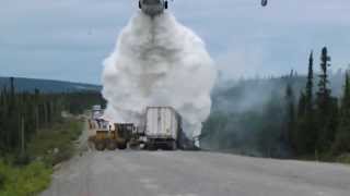 Water Bomber at Trans  Labrador Highway Accident [upl. by Wilek]