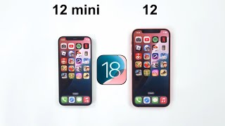 iPhone 12 mini vs iPhone 12  iOS 18 Speed Test [upl. by Nilsoj]