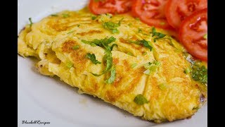 Cheese Omelette  Easy Breakfast Recipe  by Bluebellrecipes [upl. by Yntirb667]