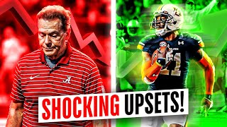 The MOST SHOCKING College Football Upsets 2024 [upl. by Annohs]