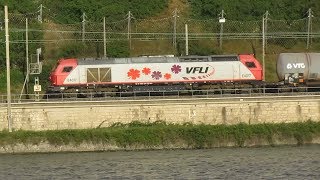 des trains qui passent  vendredi soir à DONZERE  17062017 [upl. by Oelc]