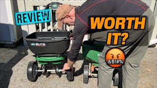 Scotts Elite Spreader REVIEW  “Best Spreader Ever” [upl. by Jacob228]