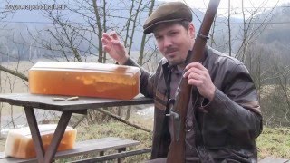 Ballistic gelatine tests of the M 186777 Werndl rifle [upl. by Carolle]