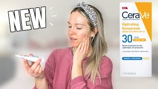 NEW CERAVE HYDRATING SHEER TINT MINERAL SPF 30 REVIEW  DEMO [upl. by Eatnahs508]