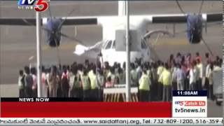 New FlightNew Josh In Ram Charan  Trujet Airlines Started Today  TV5 News [upl. by Allianora854]