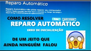 REPARO AUTOMÁTICO COMO RESOLVER [upl. by Rabjohn]