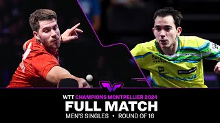 FULL MATCH  Patrick Franziska vs Hugo Calderano  MS R16  WTTMontpellier 2024 [upl. by Sheffy]