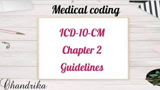 ICD10CM Chapter 2 guidelines  Neoplasm  ICD Guidelines  Medical Coding [upl. by Chere]