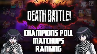 Ranking amp Reviewing Every Death Battle Champions Poll Matchup [upl. by Elleinwad]