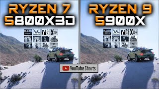 5900X vs 5800X3D SHORTS  Tested 15 Games and Applications [upl. by Grigson]