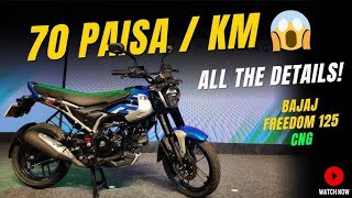 Bajaj CNG Bike quotRangequot  Freedom 125 CNG Real Mileage  bajajfreedom [upl. by Mcwilliams]