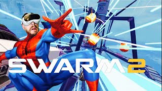 Unleash Your Inner Superhero Swarm 2 VR Gameplay on PICO4 [upl. by Milburr]