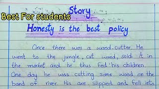 Story A wood cutter and his axe Honesty is the best policy Story for Students [upl. by Aicak620]