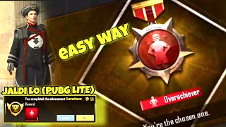 PUBG LITE ME OVERACHIEVER TITLE KAISE LE  HOW TO GET OVERACHIEVER TITLE IN PUBG MOBILE LITE AMBHAI [upl. by Nauqet808]