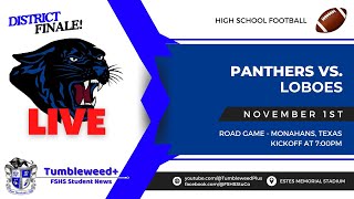 Fort Stockton Panthers VS Monahans Loboes  Tumbleweed Football Broadcast [upl. by Airtal]