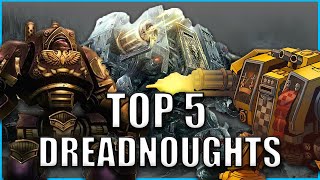 Top 5 Best Dreadnought Characters  Warhammer 40k Lore [upl. by Odrarebe]