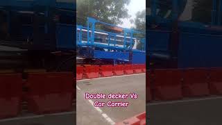 Double decker Vs Car Carrier [upl. by Shirlie837]