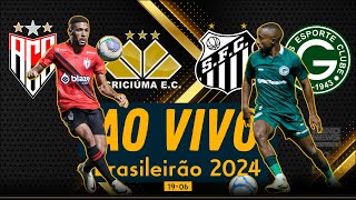 Santos x Goiás  AtléticoGO x Criciúma  AO VIVO  Brasileiro [upl. by Alda]