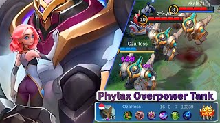 NEW HERO PHYLAX THE OVERPOWER TANK GAMEPLAY  MOBILE LEGENDS BANG BANG [upl. by Racklin81]