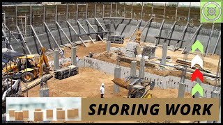 How to Make Shoring in Construction  Excavation Shoring Project Complete  What is construction [upl. by Eidassac111]