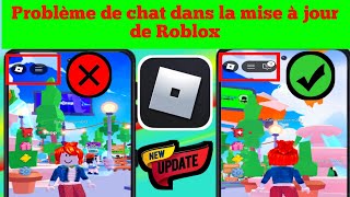 Comment résoudre le problème de chat dans la mise à jour Roblox  Solutions faciles [upl. by Rollie543]