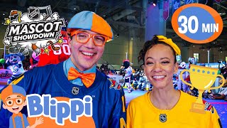 Blippi and Meekahs NHL Mascot Fun  Blippi  Educational Videos For Kids  Celebrating Diversity [upl. by Notnats]