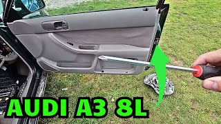 Audi A3 8L Door Panel Removal  Quick Guide [upl. by Annabell]