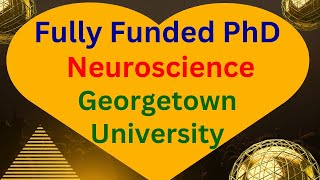 Fully Funded PhD in Neuroscience at Georgetown University [upl. by Cartwell]