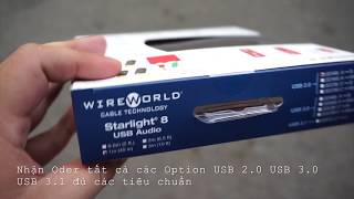 Cáp USB Wireworld Starlight 8 A to B  DoDienTucomvn  0909395052 [upl. by Lewap]